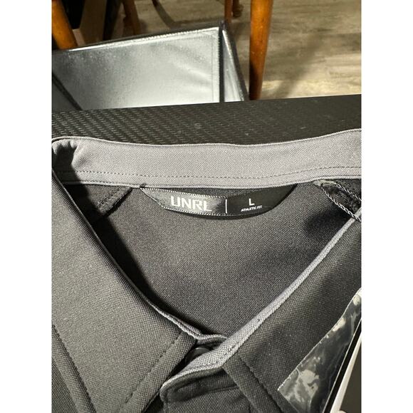 UNRL Performance Polo Shirt Black Size Large RedHawk University Logo NEW - Picture 3 of 11